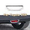 1Pc ABS Chrome Car Rear Bumper Light Frame Stop Lamp Cover Decoration Sticker for Toyota CHR C-HR  2016 -  Accessories