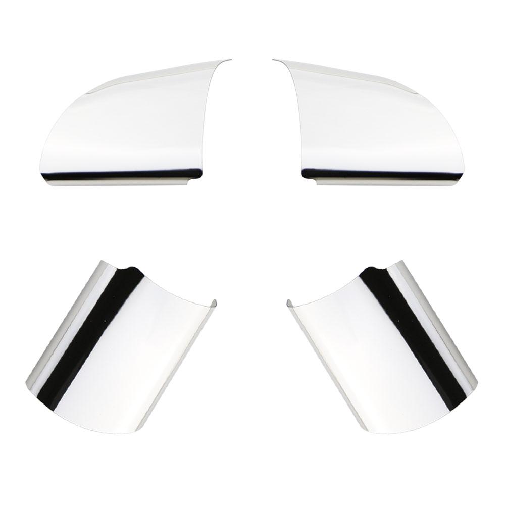 4 Stück Edelstahl Auto Lenkrad Panel Pailletten Abdeckung Zierleiste Aufkleber für Ford Focus 2 Mk2 2005 - 2012 Zubehör