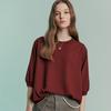 Maxza Pleats Round Neck 5 Sleeve Blouse Zc06qb600on