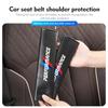 AAACF1 Carbon Car Seat Safety Belt Protector Pad Shoulder Accessories For BMW E46 E90 F30 F10 F20 G20 E87 E60 F01 F02 G14 E83