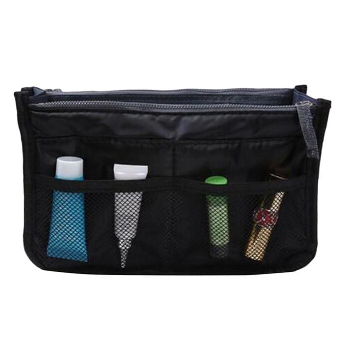 Dámská kabelka Peněženka Nylon Dual Organizer Insert Kosmetická taška