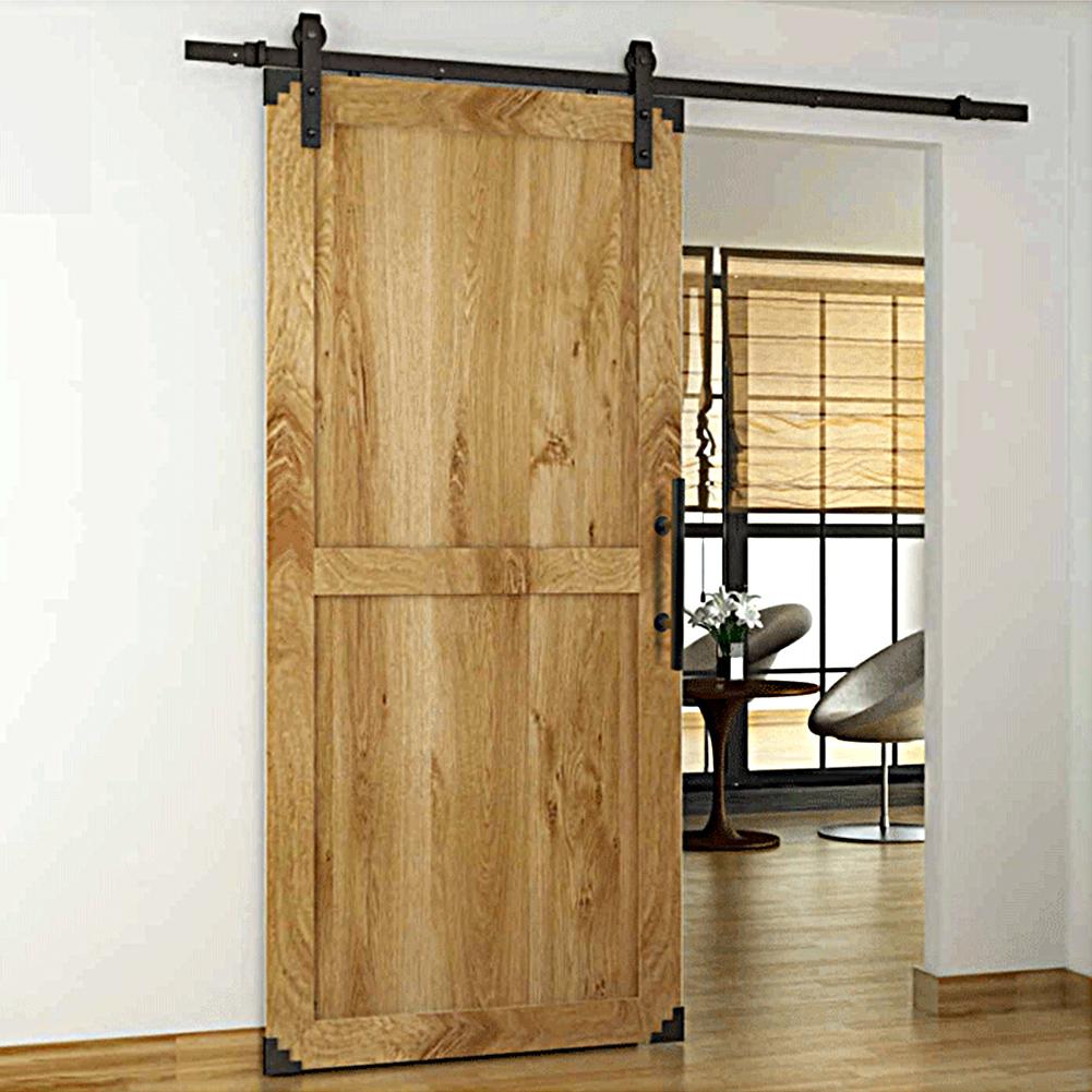 Černá nerezová ocel Vintage rukojeť pro posuvné dveře stodoly