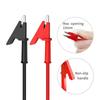 Efficientt-For Crocodile Clamp Test Lead P1205 Safety BNC Male Plug To Dual Alligator Clips RG58 Coaxial Cable 120CM For Oscillo