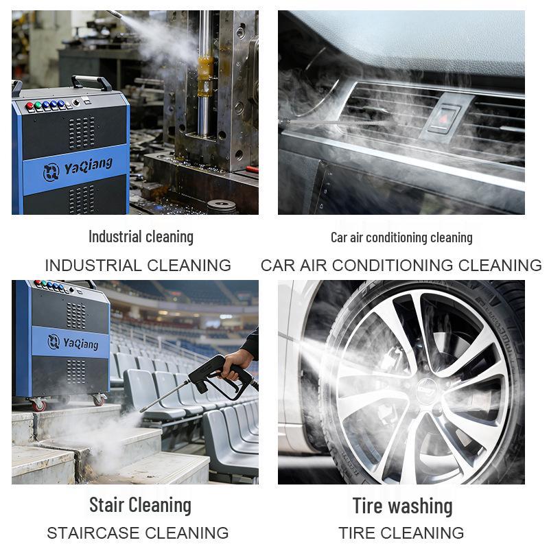 Yaqiang High-Power Industrial Steam Cleaner - 24h Continuous Operation for Car Wash & Hotel Use