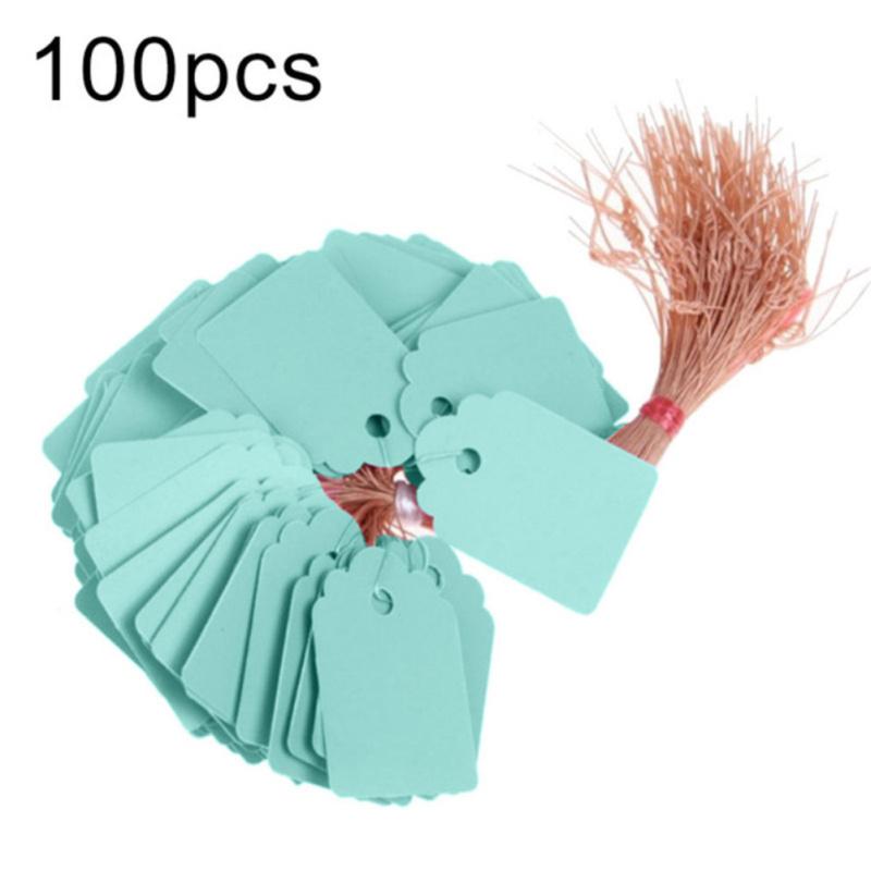 100pcs Plant  Label Plastic Pvc Hanging Tag Marker Waterproof Garden Flower Gift