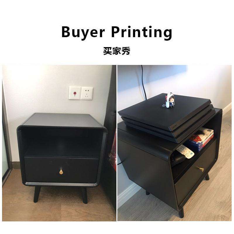 Bedside Table Solid Wood Simple Modern Bedroom Storage Cabinet Mini Small Apartment Economy Storage Cabinet Bedside Cabinet