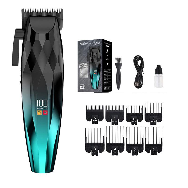 Professional Electric Hair Clipper Set for Barbers - Includes Carving Tool