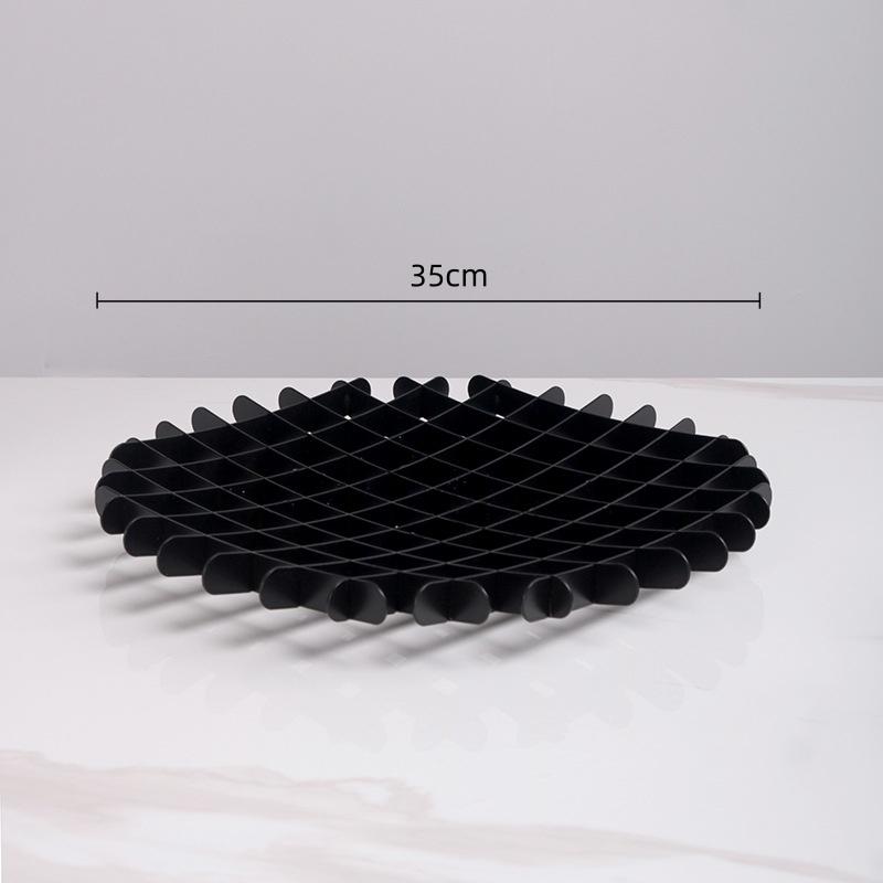 Abstract Animal Sculpture Black Bird Ornaments Marble Statue Geometric Tray Fruit Platter Swallow Home Decoration Accessories