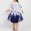 Vestido de capa de talla grande para mujer con sobrecapa de gasa floral, vestido formal bodycon lápiz midi para boda, fiesta de cóctel, trabajo
