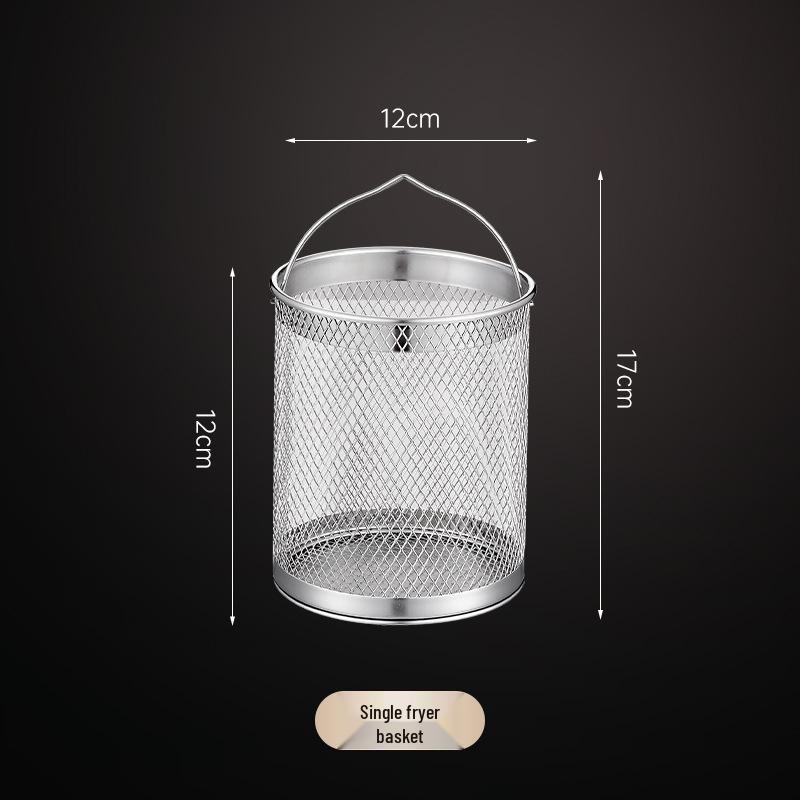Stainless Steel 304 Oil Filter Pot for Kitchen - Frying Pot with Separate Oil and Dregs Storage.