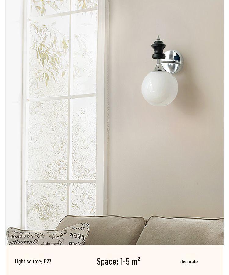 2025 Bauhaus Vintage Chinese-Style Wall Lamp: Modern Minimalist French Retro for Living Room & Bedroom Atmosphere