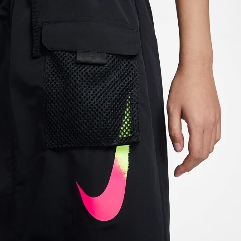 Nike Sportswear Solid Color Mid-Rise Comfortable Casual Long Skirt Women skirts Black HJ1513-010