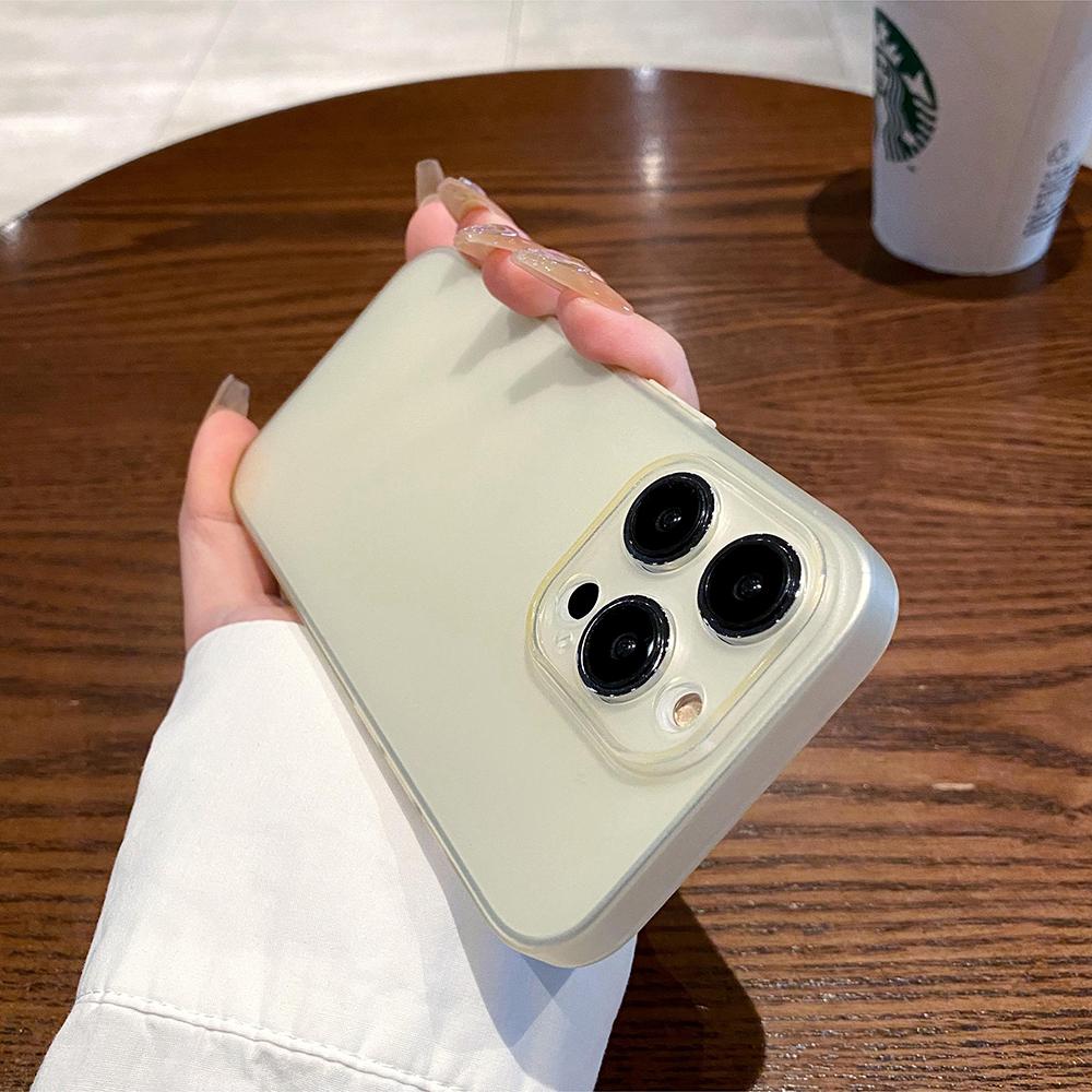 0.3mm Ultra Thin Matte Silicone Soft Case For iPhone 16e 16 15 14 13 12 11 Pro Max Plus Luxury Candy Color Transparent TPU Shell