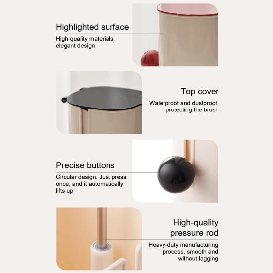 Makeup Brush Holder with Dustproof Cover Large Capacity Four Compartments Design Multipurpose Cosmetic Brush Organizer