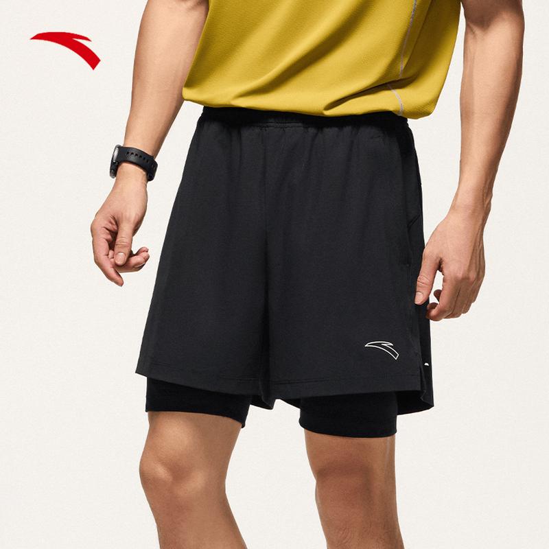 Anta C5 Men s Zero-Pressure Quick-Dry 2-in-1 Running Shorts 3XL