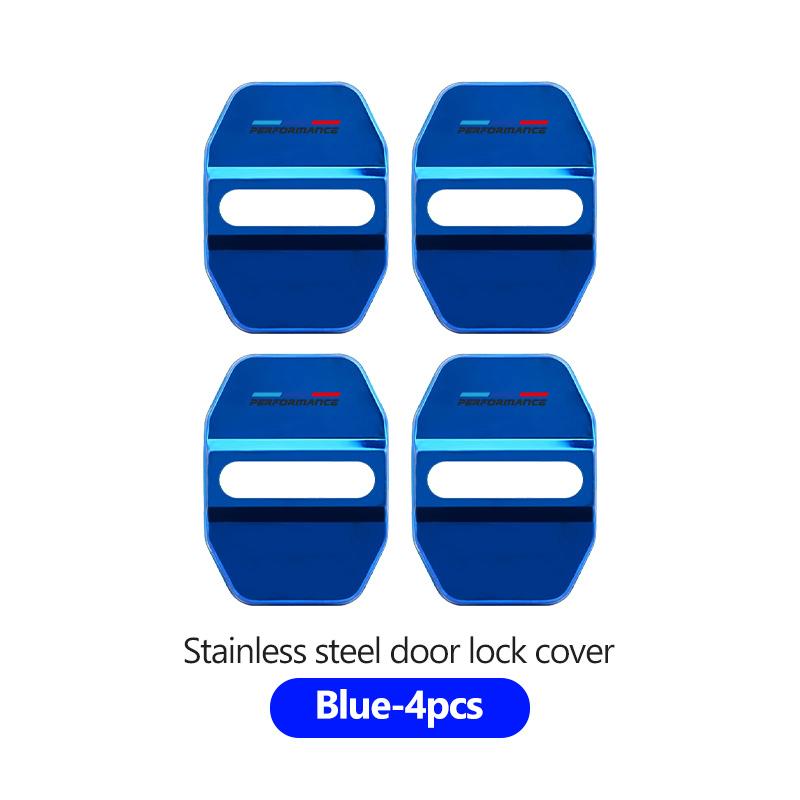 QWSL3 Stainless Car Door Lock Buckle Trim Cover Protector Rust Accessories For BMW M 1 3 4 5 6 7 Series X1 X3 X4 X5 G20 G38 F48 E36