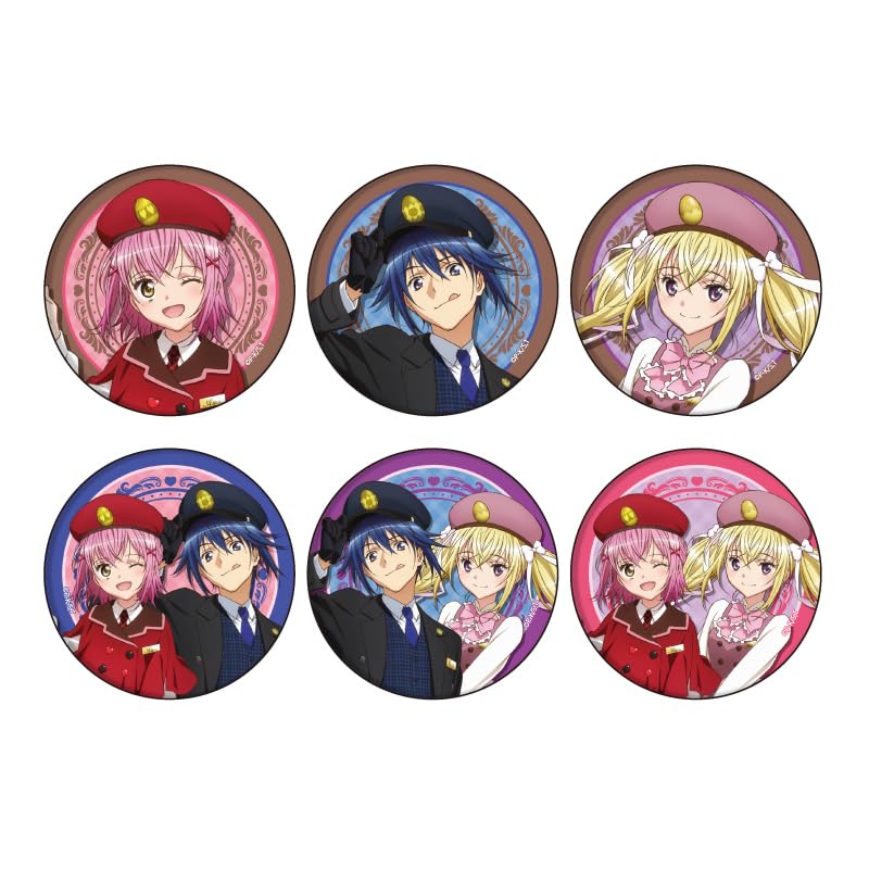 

A3 Аниме Shugo Chara 01 Костюм в классическом стиле персонала станции. [Оригинальная иллюстрация] Значок 57 мм, коробка из 6 штук