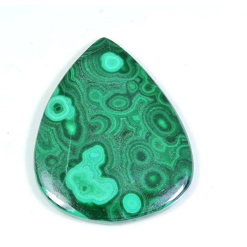 AA++ Gorgeous Malachite Cabochon Designer Pear Loose Gemstone 38X49X04 MM SK-458