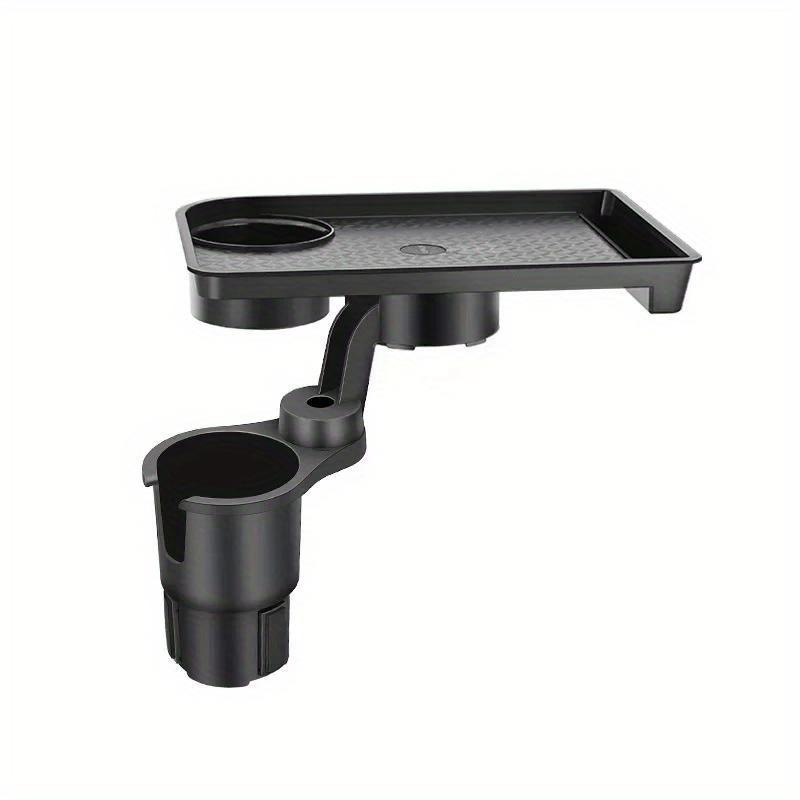 

1PC universal car cup holder tray with double cup holders, food cart tray, portable 360° rotating adjustable beverage holder