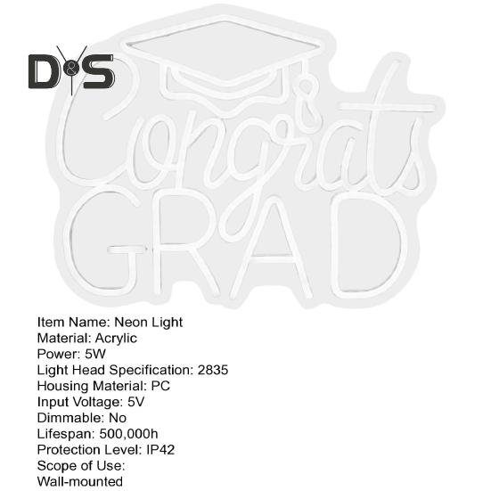 LED Şekillendirme Işığı Mezuniyet Sezonu Neon Işık Kolay Kurulum Kısılabilir 2025 Sınıfı Mezuniyet Neon Tabelası Parti Dekorasyonu