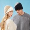 Autumn and Winter Wool Hat Women's Color Matching Flanged Knitted Hat Warm Cold Hat Men's Tide Outdoor Sports Couple Ear Hat