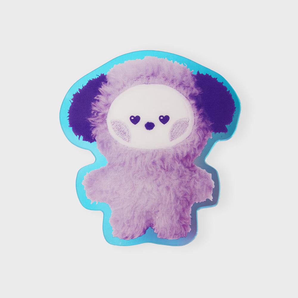LINE FRIENDS BT21 CHIMMY Purple of Wish Minini Acrylic Clip Magnet