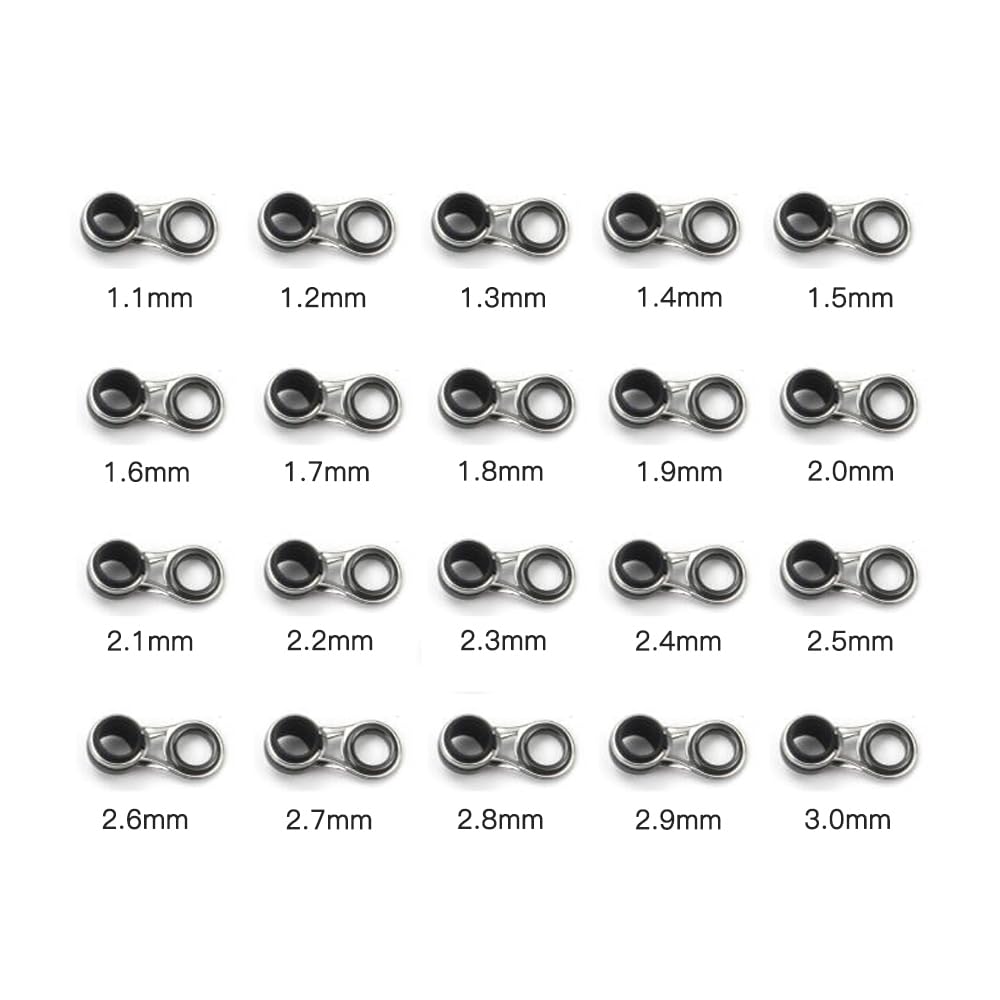 YFFSFDC Rod Guide Fishing Rod Guide Stainless Steel 20 Piece