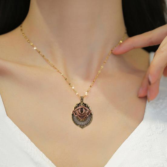 Collier Tarot Vision Pendentif Œil Voyant Collier Symbole Carte de Tarot