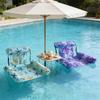 Foldable Inflatable Lounge Chair For Pool Beach And Lake With Thick Oxford Fabric And Leak Proof Valves Detail