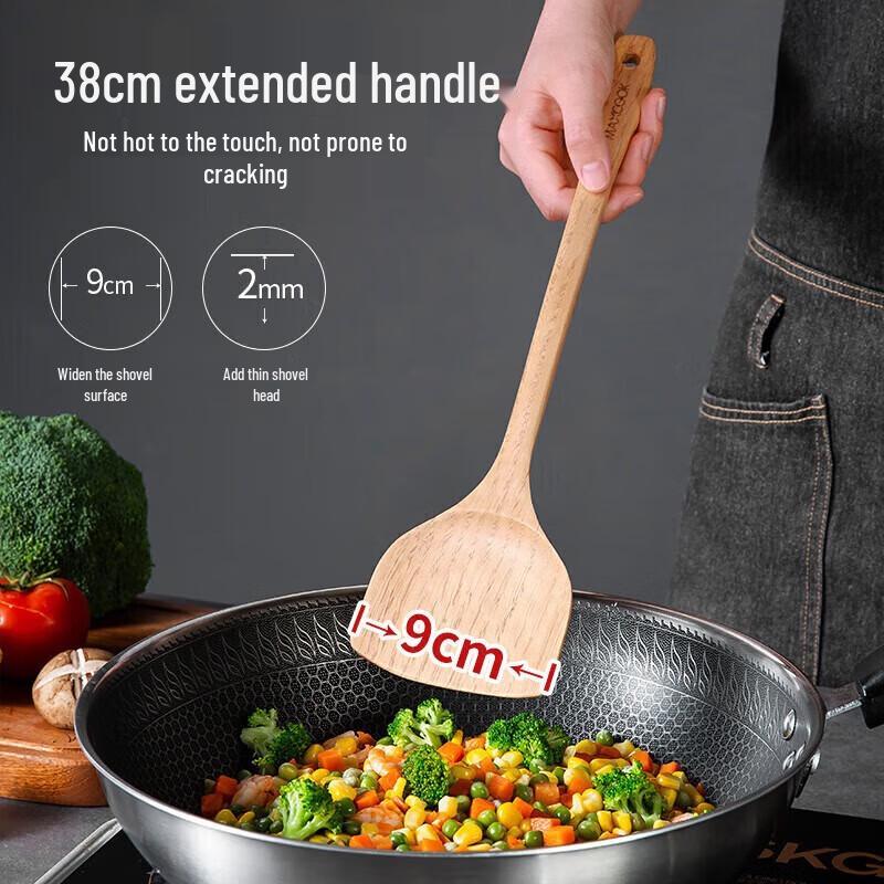 MAXCOOK 4-Piece Wooden Kitchen Utensil Set