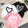 Summer Fashion Girls' Short Sleeved T-shirt Cute Printed Girls' Casual Versatile Top Cross Border