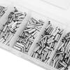 500PCS Length 1cm Fishing Line Crimping Sleeves Fishing Crimp Sleeve Kit  for Fishing Line