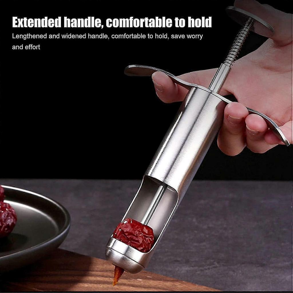 Stainless Steel Fruit Core Remover Tool Compatible With Red Dates Hawthorn Grape Kitchen Gadgets 1PC