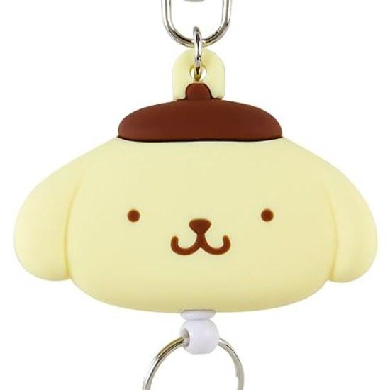Sanrio Face-Shaped Reel Key Holder Pompompurin Mascot Purin 136.41.8cm Character 168718