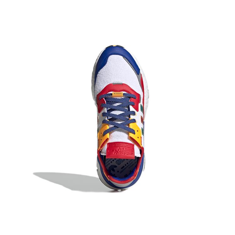 Adidas Nite Jogger 'White Scarlet Royal' (Unisex) Cloud White / Scarlet / Royal Blue Casual Shoes FZ1957
