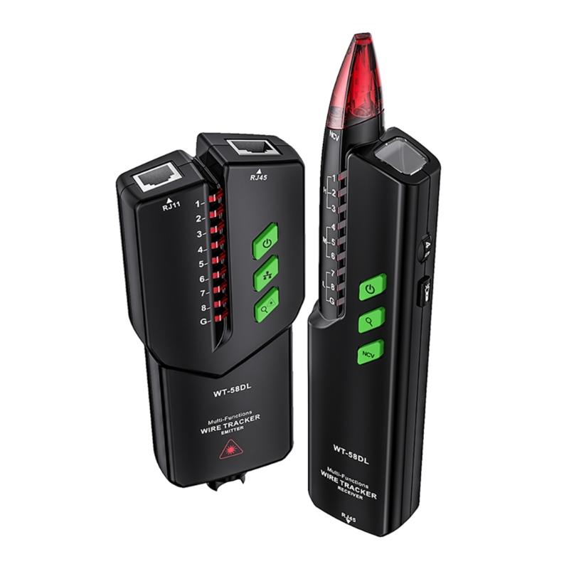 High Accuracy Cable Tester Versatile Line Tester Tracing Device for Ethernet Lines Efficiently Locate & Test Connections