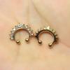Unisex Trendy Punk U Shape Metal Geometric Body Jewelry Bear Nose Cuff Nose Stud Fake Nose Ring