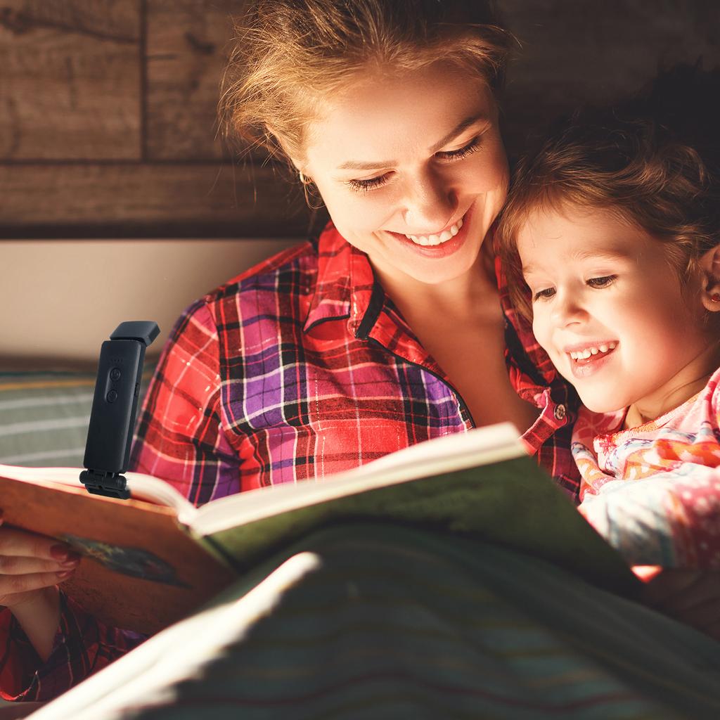 Reading Lights for Books In Bed Portable Clip On LED USB Rechargeable Lamp Eye Protection In Dual Color & 5 Brightness