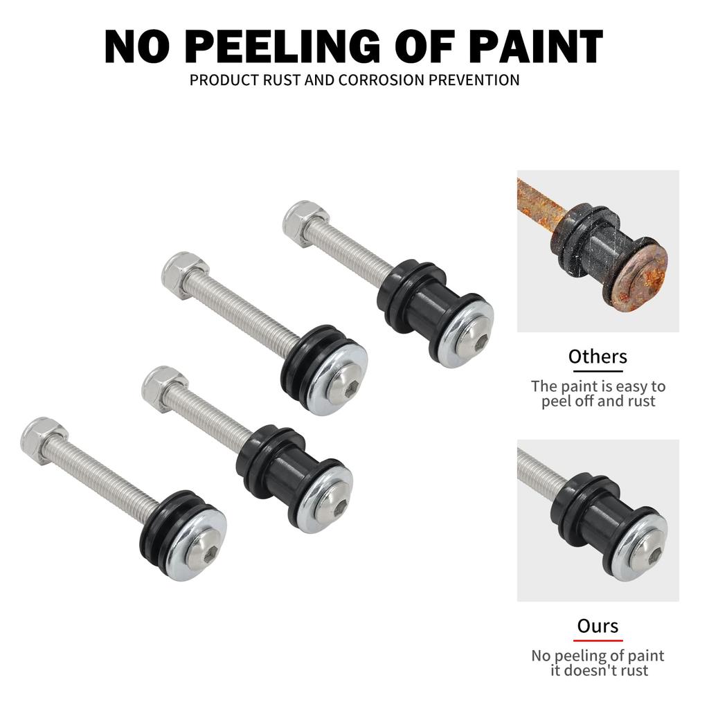 HCmotorku Motorcycle Sissy Bar Backrest Detachable Backrest Docking Hardware Mounting Screws for Harley Sportster