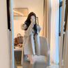 Luxury Korean Style Cashmere Wool Coat: Petite, Waist-Cinching, Short Autumn/Winter Women's Wear.