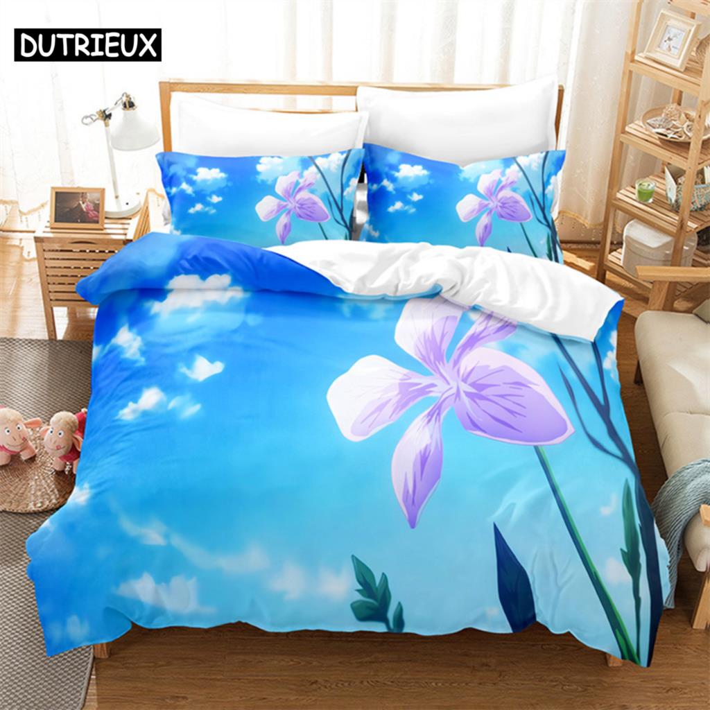 Flower Plants Bedding Set Duvet Cover Set 3d Bedding Digital Printing Bed Linen Queen Size Bedding Set Fashion Design