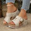 Fashion Women Platform Sandals 2025 New Casual Slippers Fashion Wedges Sandals Women Open Toe Beach Shoes for Women Zapatos De Mujer