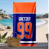 Wayne Gretzky Printed Quick Dry Beach Towel Super Absorbent Soft Lightweight Bath Towel for Pool Summer Travel