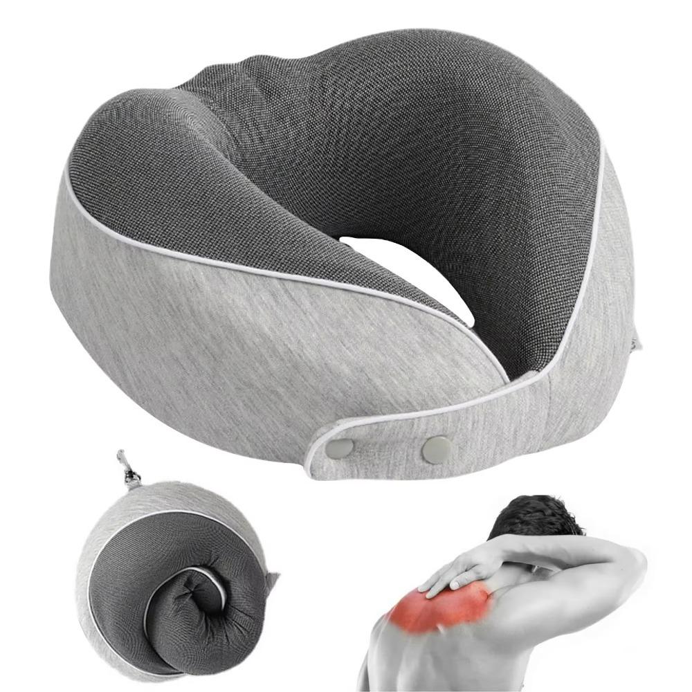 Langsam Rückprall Nackenkissen Atmungsaktives Gewebe Reisekissen Nackenstütze Flugzeugkissen Büro