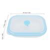 600ml Rectangular Portable Food Grade Silicone Folding Lunch Box Food Container (Yellow)