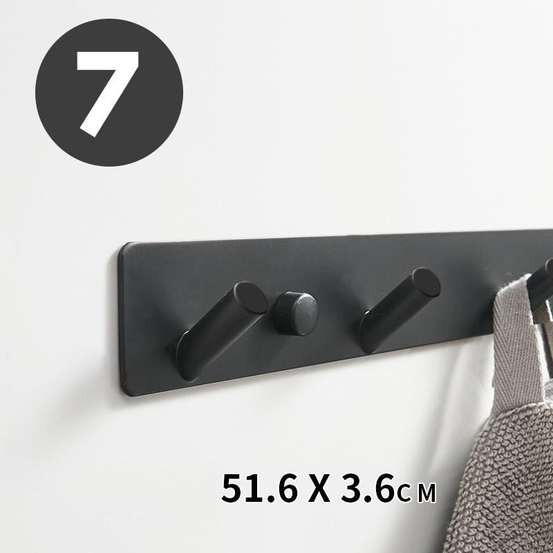 Aluminum Alloy Wall Hooks, Available in Adhesive and Drill-Free Installation Options