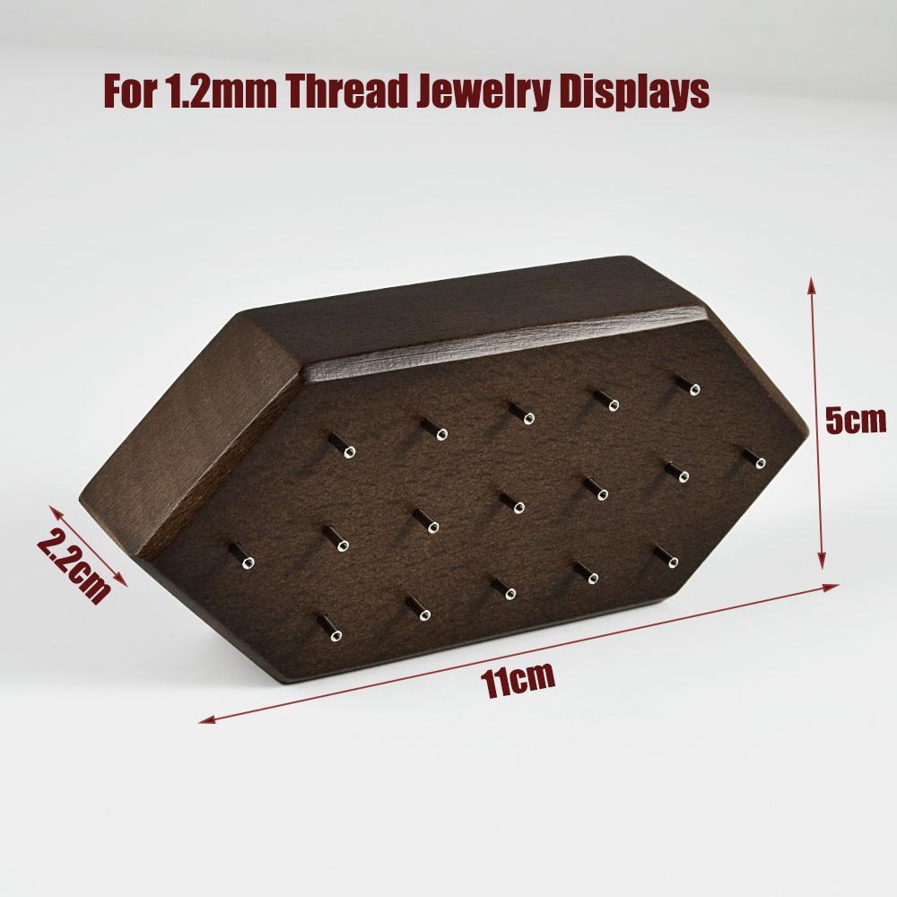 1PC Wood Piercing Jewelry Display Flower Heart Shape Cases Stand Earring Belly Lip Tongue Body Piercing Jewelry Solid Wood Stand