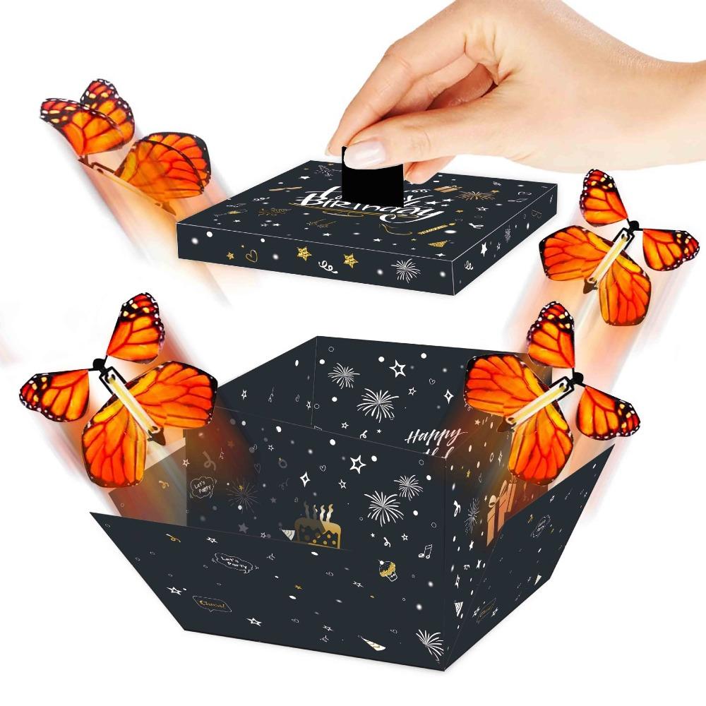 Anniversary Creative Bounce Box Happy Birthday DIY Folding Paper Box  New Year Gift