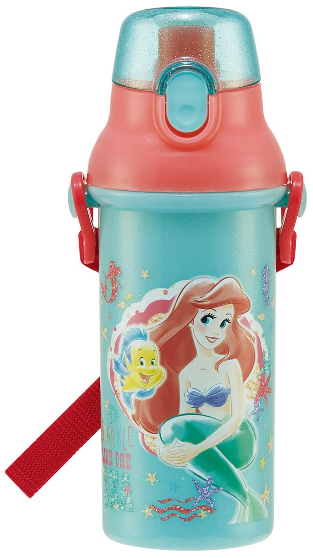 

Бутылка для воды Skater антибактериальная пластиковая 480 мл Disney Ariel 21 Сделано в Японии Детская Ag+ PSB5SANAG-A
