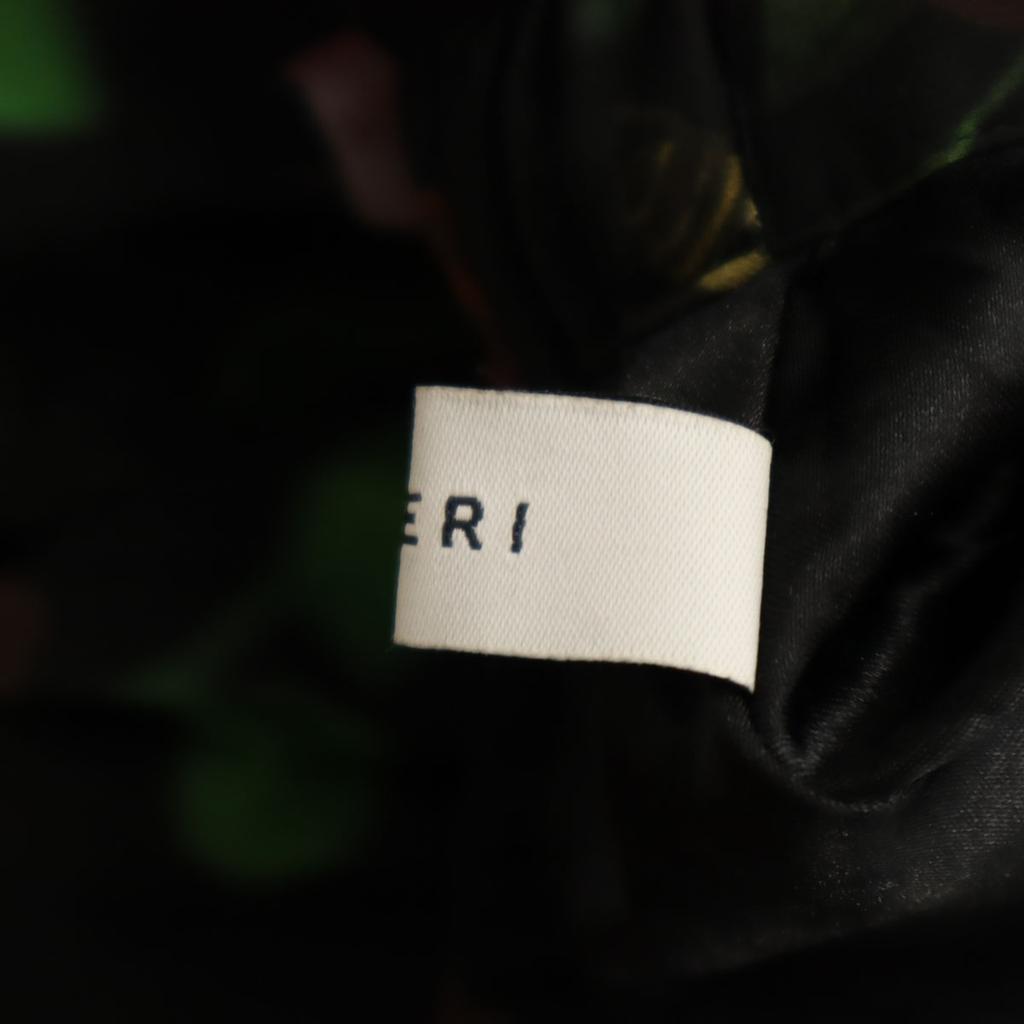 AMERI UNDRESSED Floral Long length Siwon Pleated skirt Black Women Used